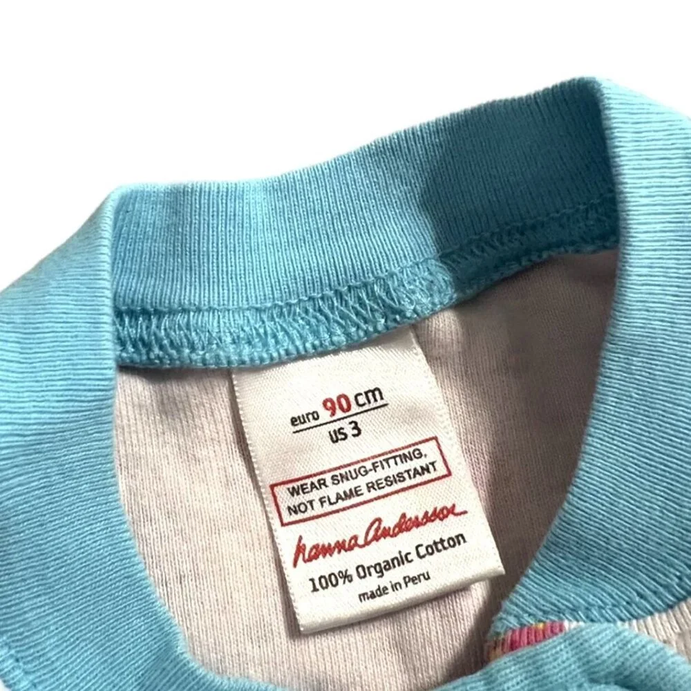 Hanna Andersson Sz 90 (3) Cupcake Zipper Sleeper Pajamas